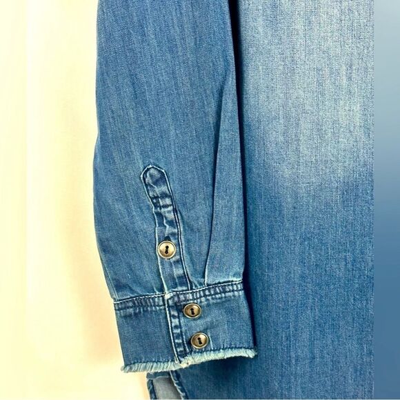 New Sandrine Rose X Free People Honored Original Demim Shirt/Dress - Picture 9 of 9